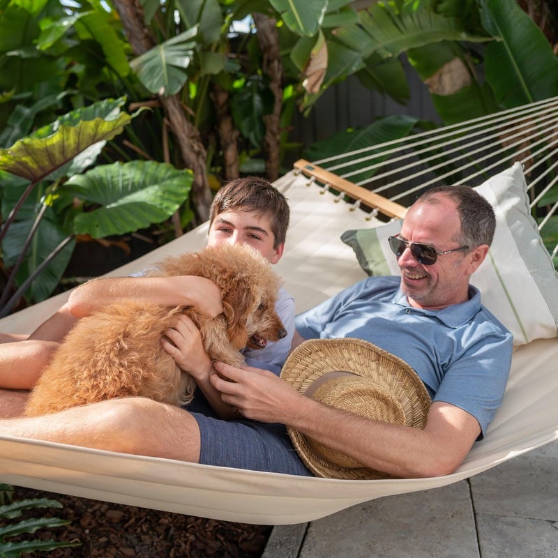 LA SIESTA Alabama Kingsize Spreader Bar Hammock (Size XL - 140 cm) (Vanilla) - Image 2